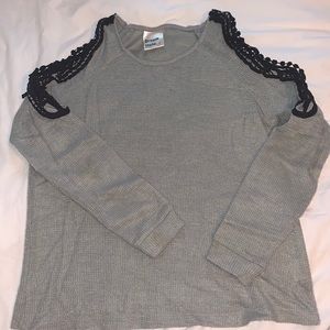 Grey and black dream state sweater